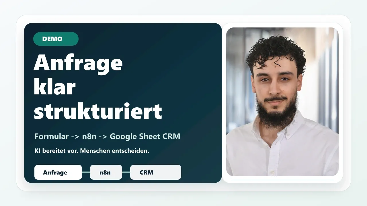 Demo-Thumbnail: Anfrage klar strukturiert